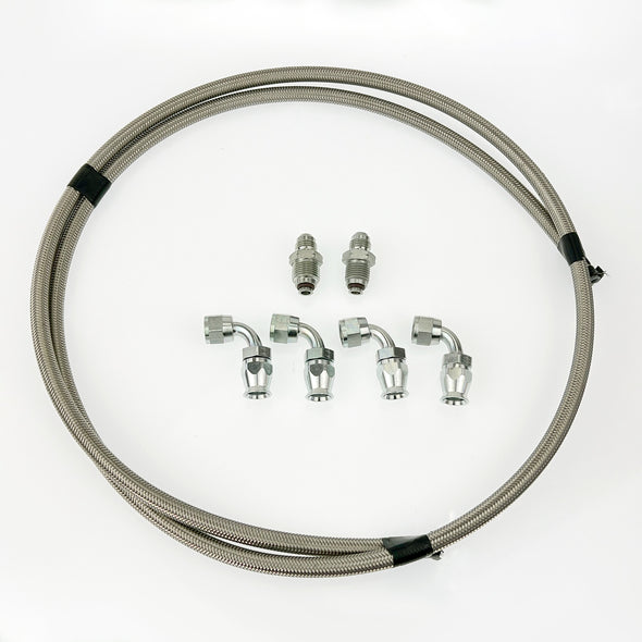 Power Steering Hose Kit Stainless -6AN | GM Metric Steering to GM Type 2