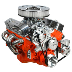 Concept One Pulley Systems: Chevy Small Block Basic Kit with Alternator and Power Steering, front view angle