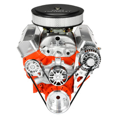 Concept One Pulley Systems: Chevy Small Block Victory Series Kit with Alternator, front view