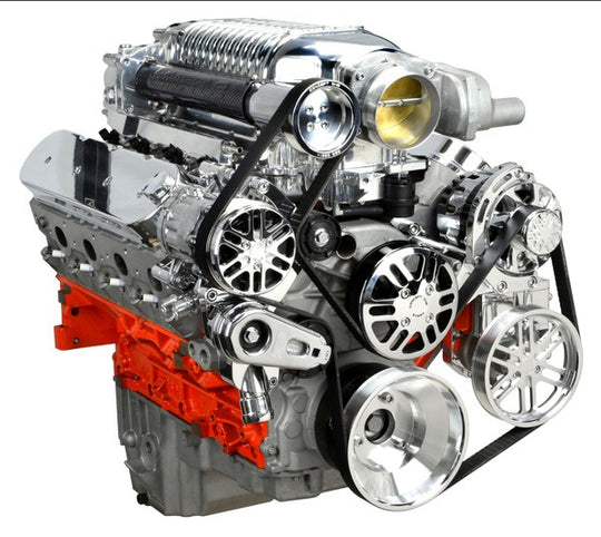 Chevy LS Victory Series Kit for Supercharger, Alternator, A/C and Powe ...